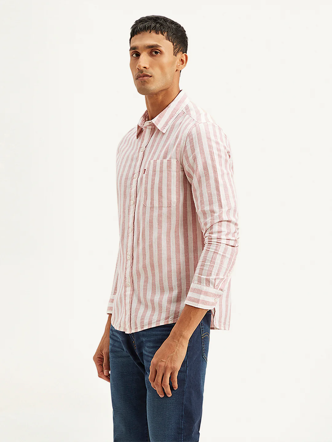 Men's Striped Slim Fit Shirt - Image 4