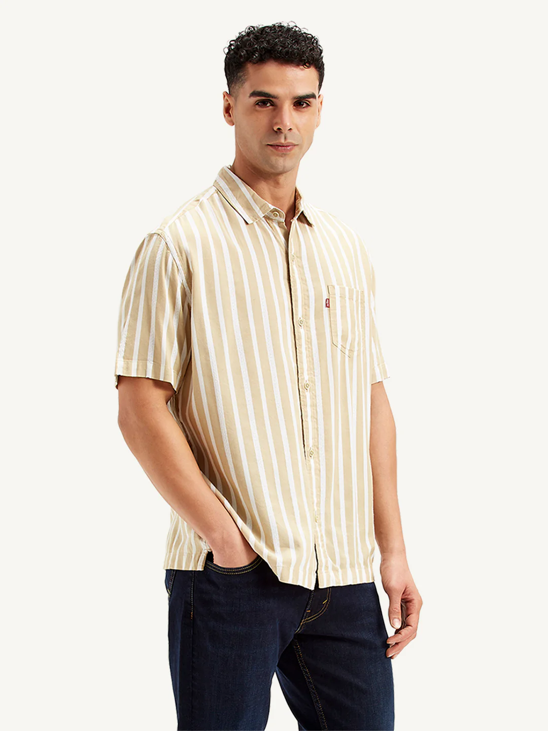 Men's Striped Slim Fit Shirt - Image 3