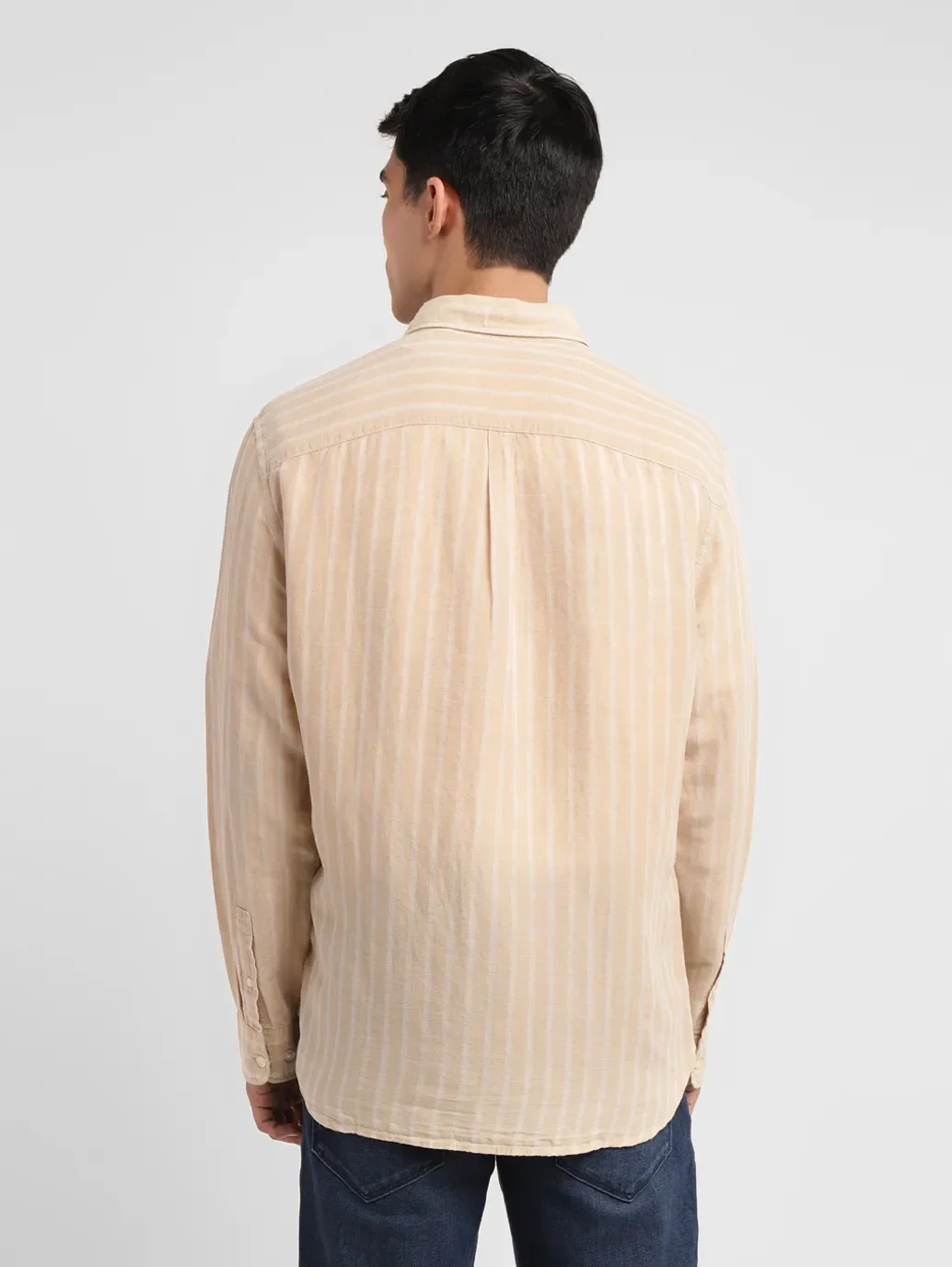 Men's Striped Slim Fit Shirt - Image 3