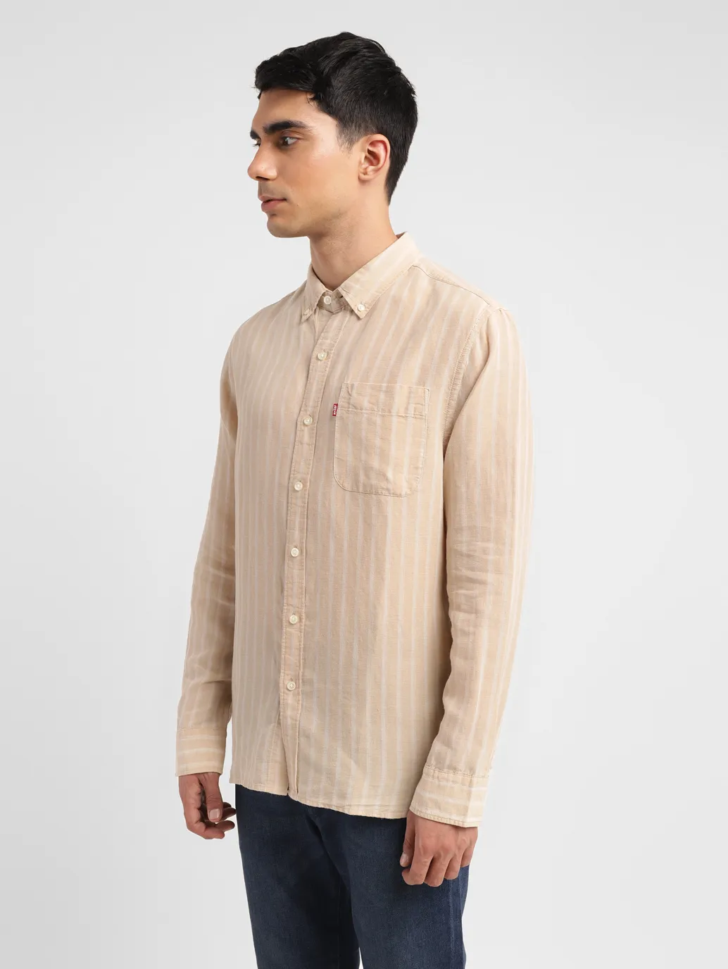 Men's Striped Slim Fit Shirt - Image 4