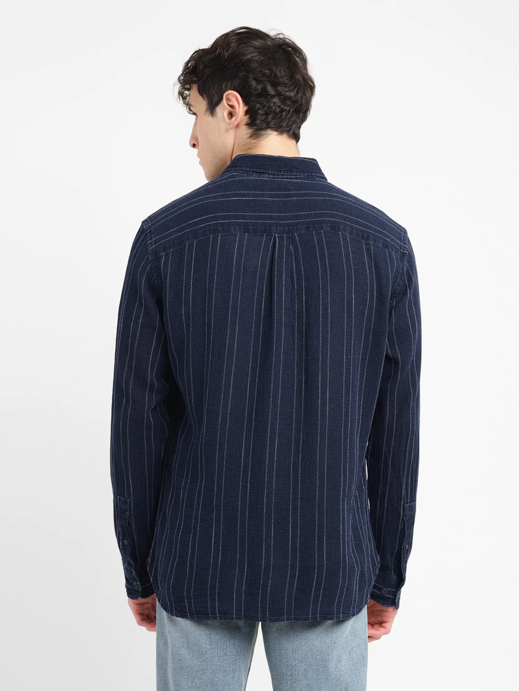 Men's Striped Slim Fit Shirt - Image 3