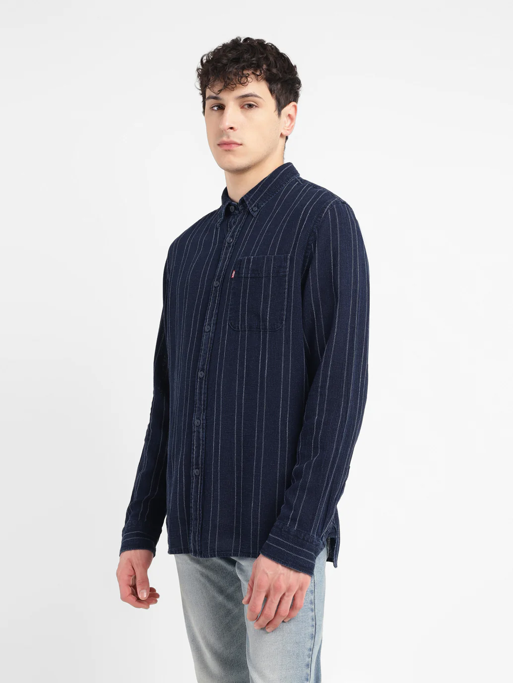 Men's Striped Slim Fit Shirt - Image 4