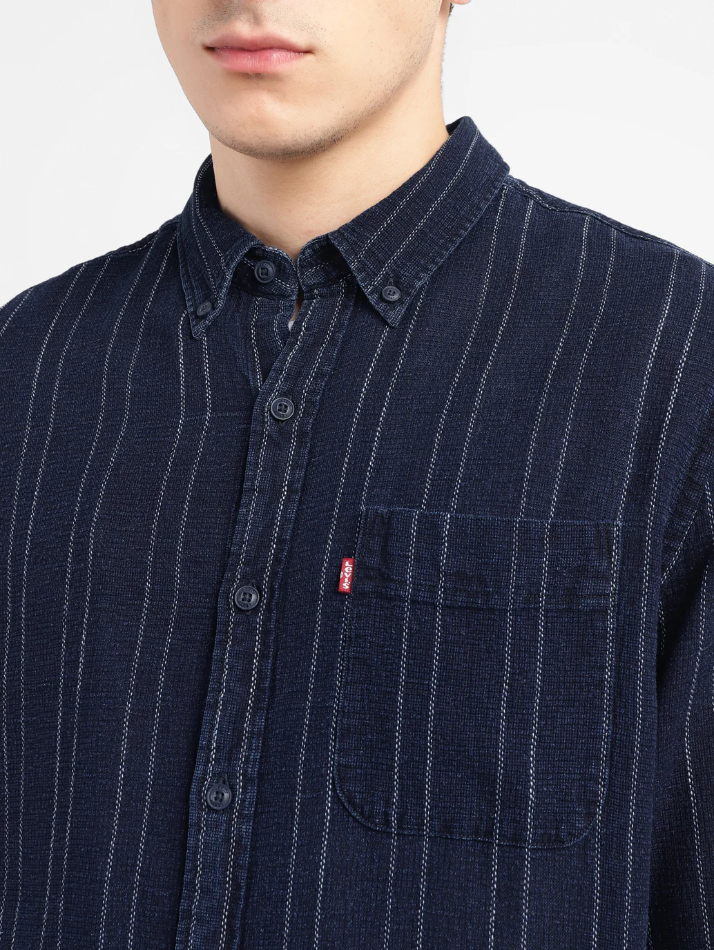 Men's Striped Slim Fit Shirt - Image 7