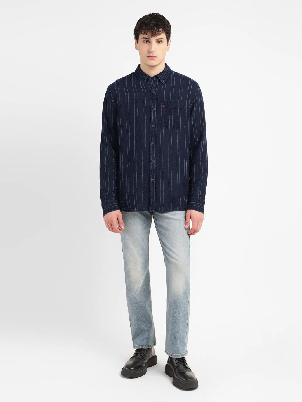 Men's Striped Slim Fit Shirt - Image 8