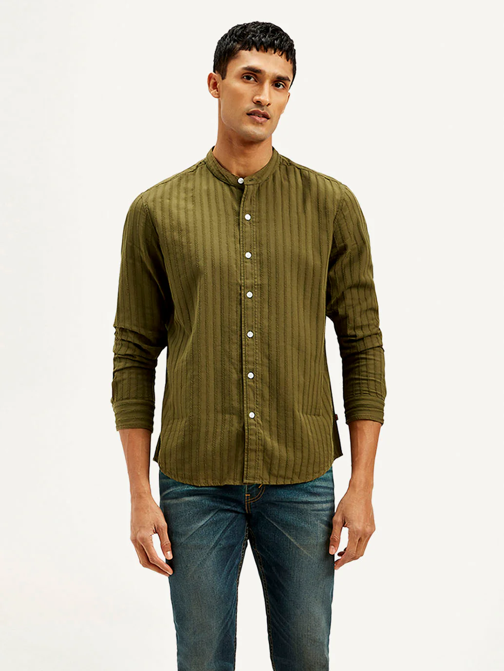 Men's Striped Slim Fit Shirt - Image 3