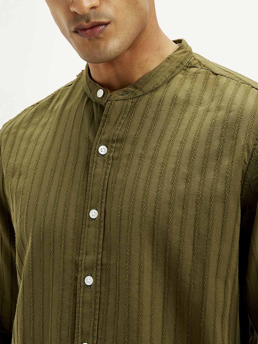 Men's Striped Slim Fit Shirt - Image 5