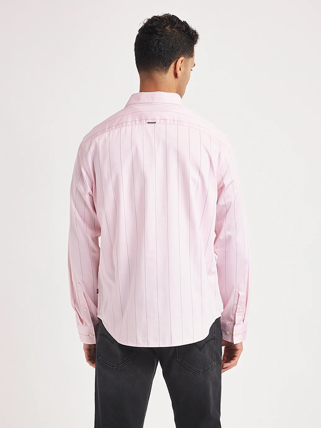 Men's Redloop Striped Slim Fit Shirt - Image 4