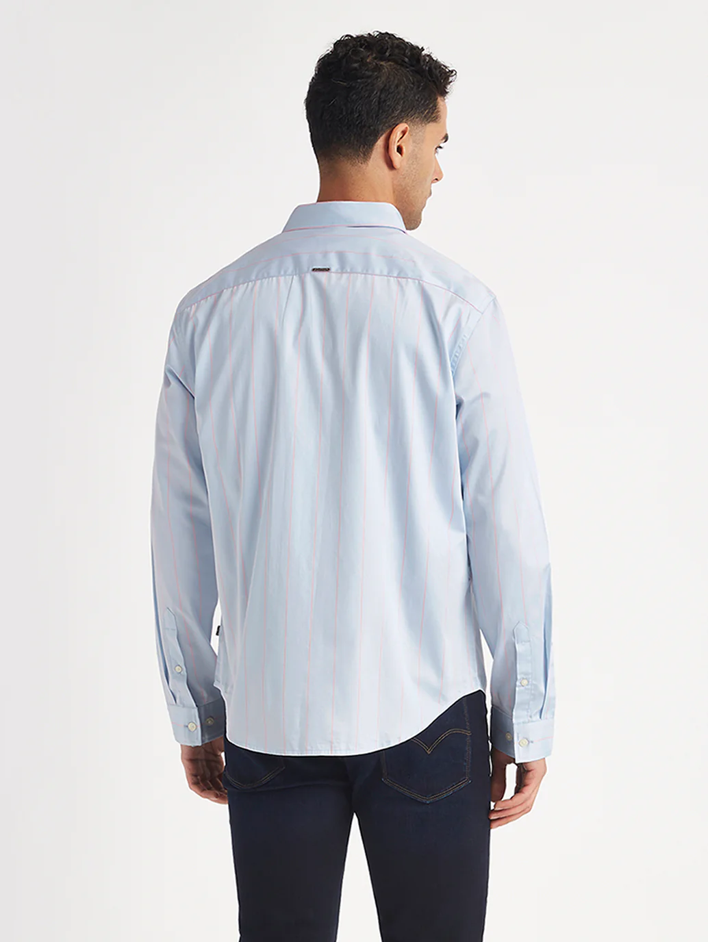 Men's Redloop Striped Slim Fit Shirt - Image 4