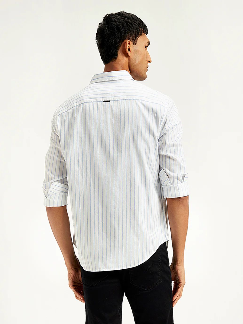 Men's Redloop Striped Slim Fit Shirt - Image 5