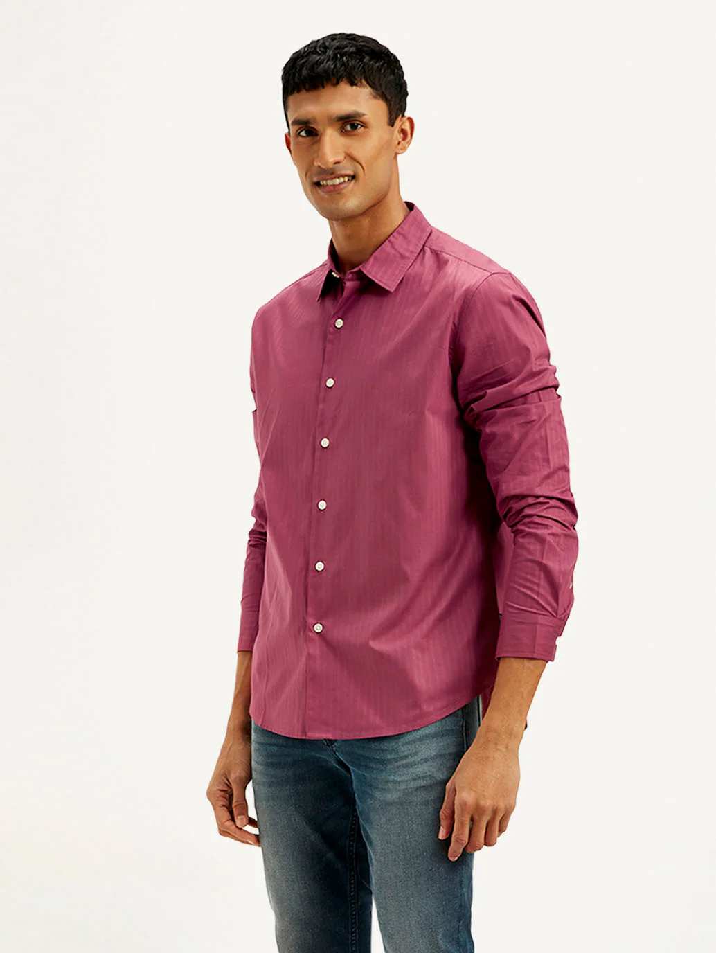Men's Redloop Striped Slim Fit Shirt - Image 5