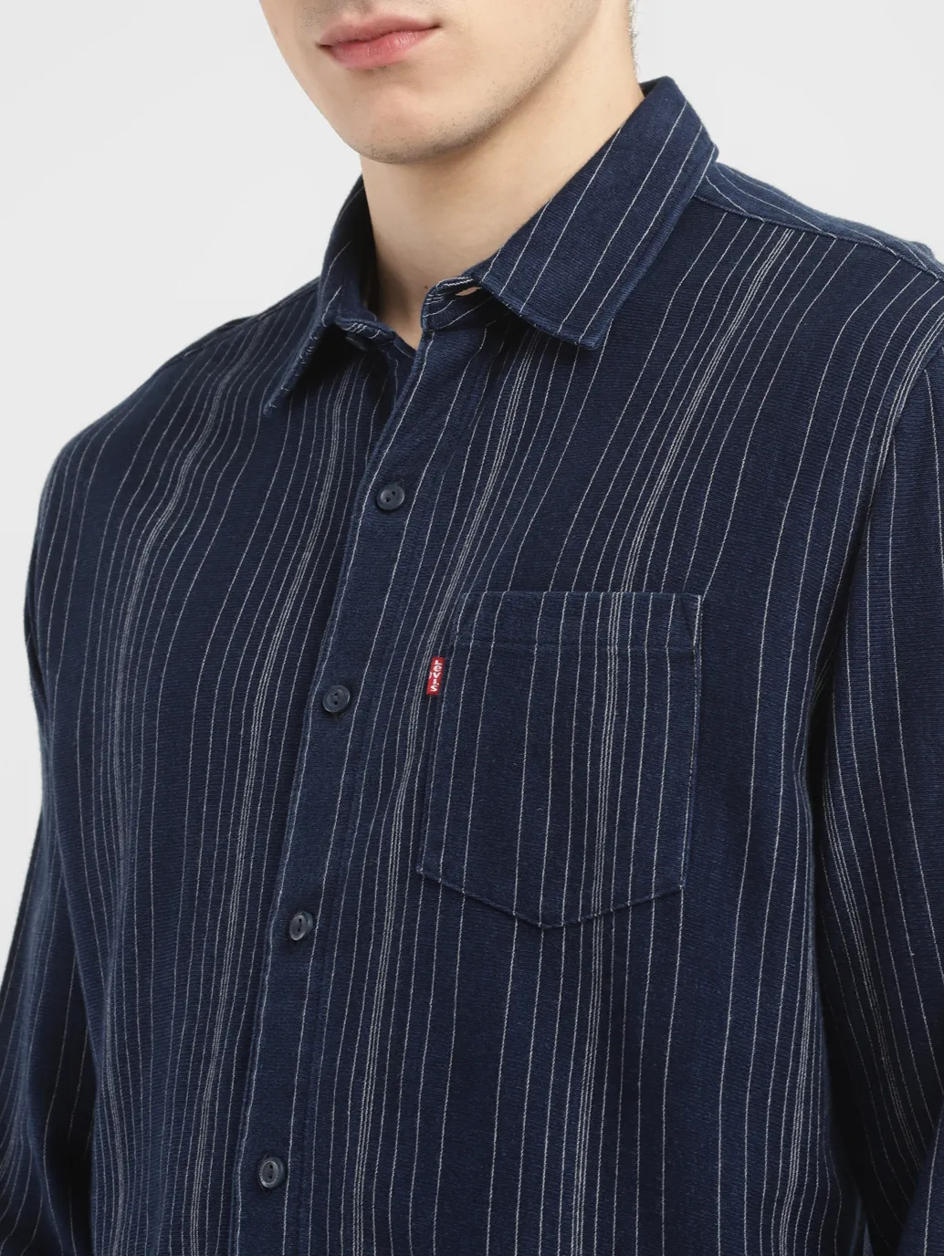 Men's Striped Slim Fit Shirt - Image 5
