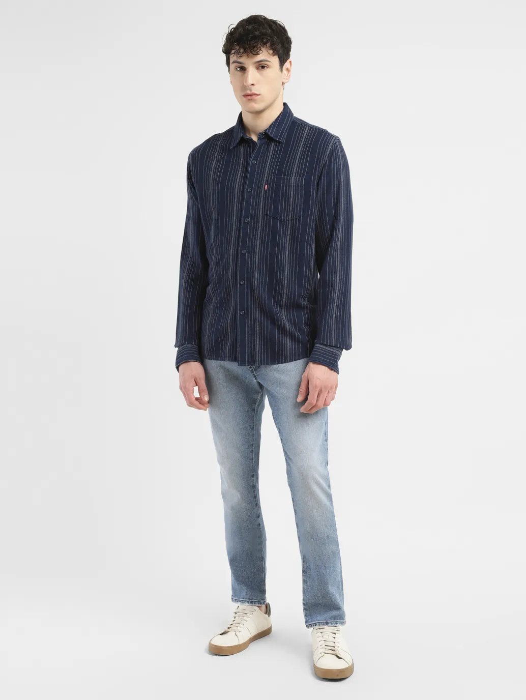 Men's Striped Slim Fit Shirt - Image 6