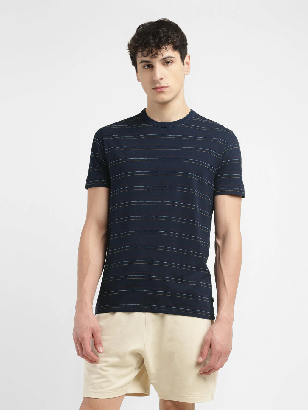 Men's Striped Slim Fit T-shirt - Image 2