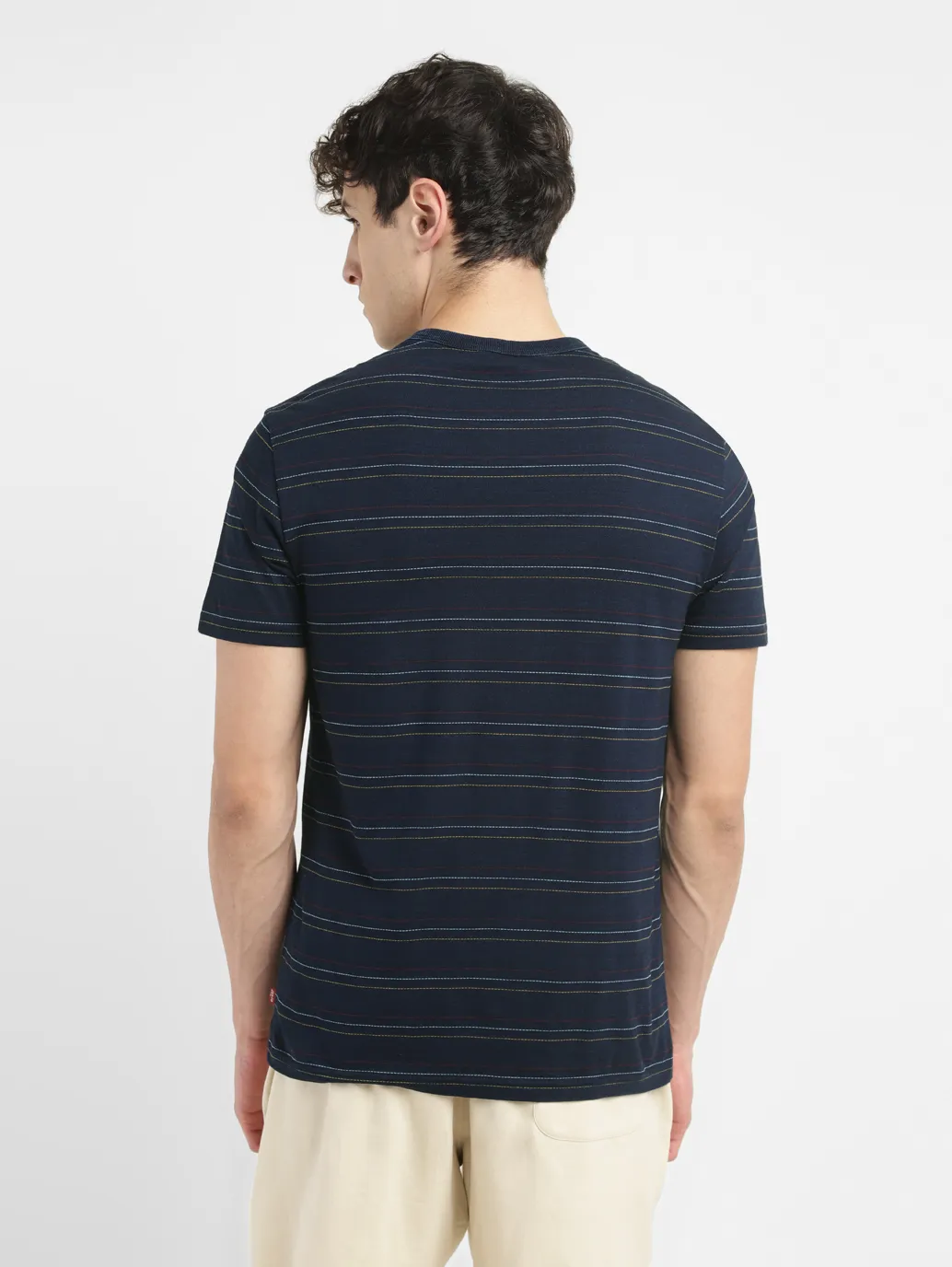 Men's Striped Slim Fit T-shirt - Image 3