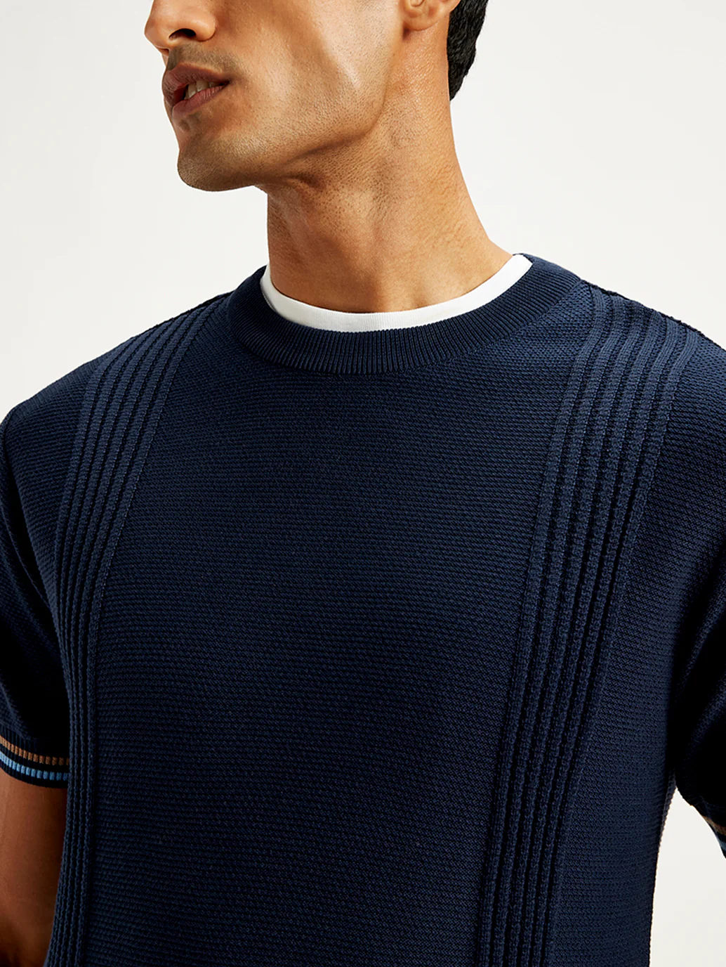 Men's Redloop Striped Slim Fit T-Shirt - Image 5