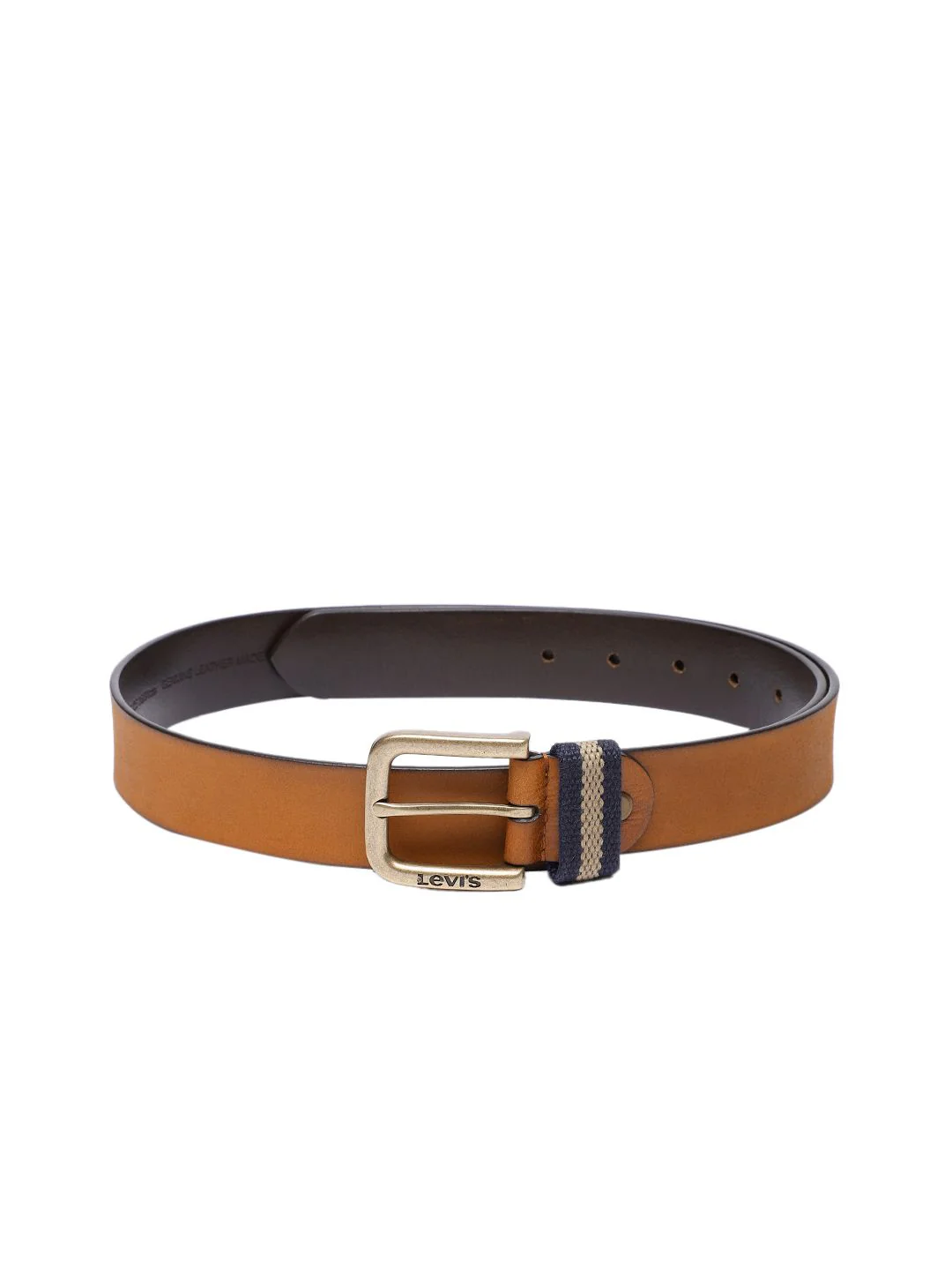 Men's Tan Solid Belt - Image 2