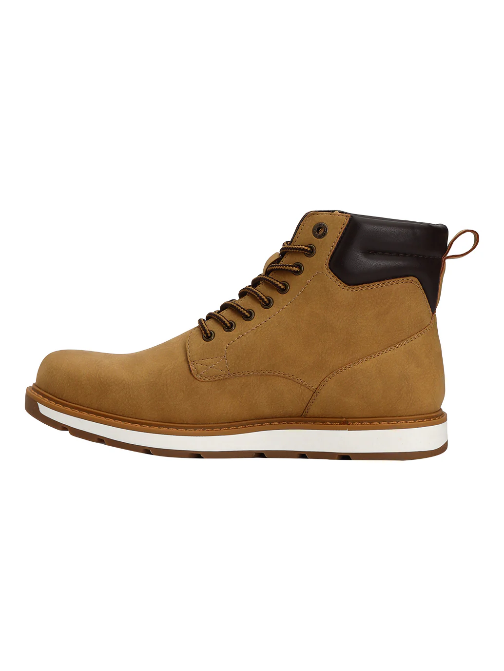 Men's Tan Solid Boots - Image 2