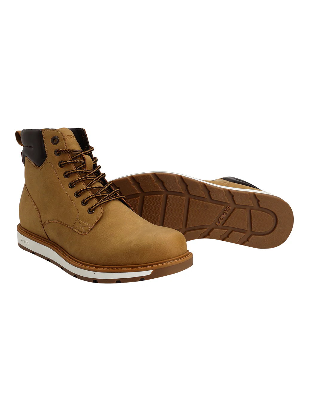 Men's Tan Solid Boots - Image 3