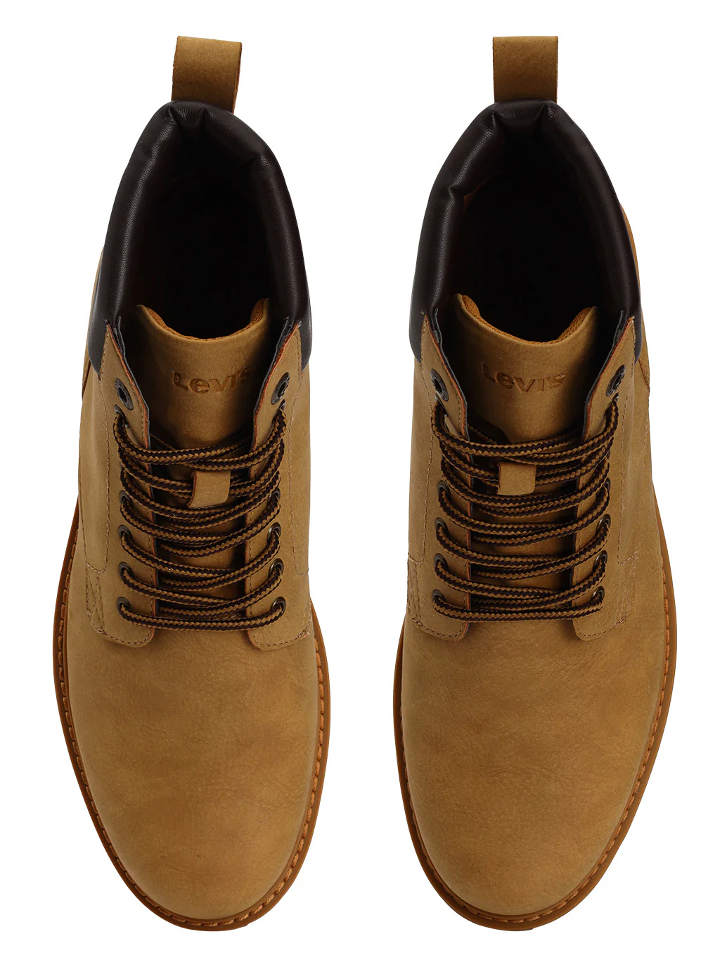 Men's Tan Solid Boots - Image 4