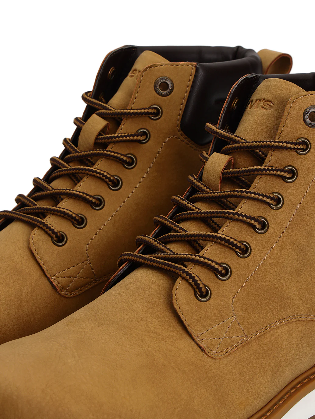 Men's Tan Solid Boots - Image 6