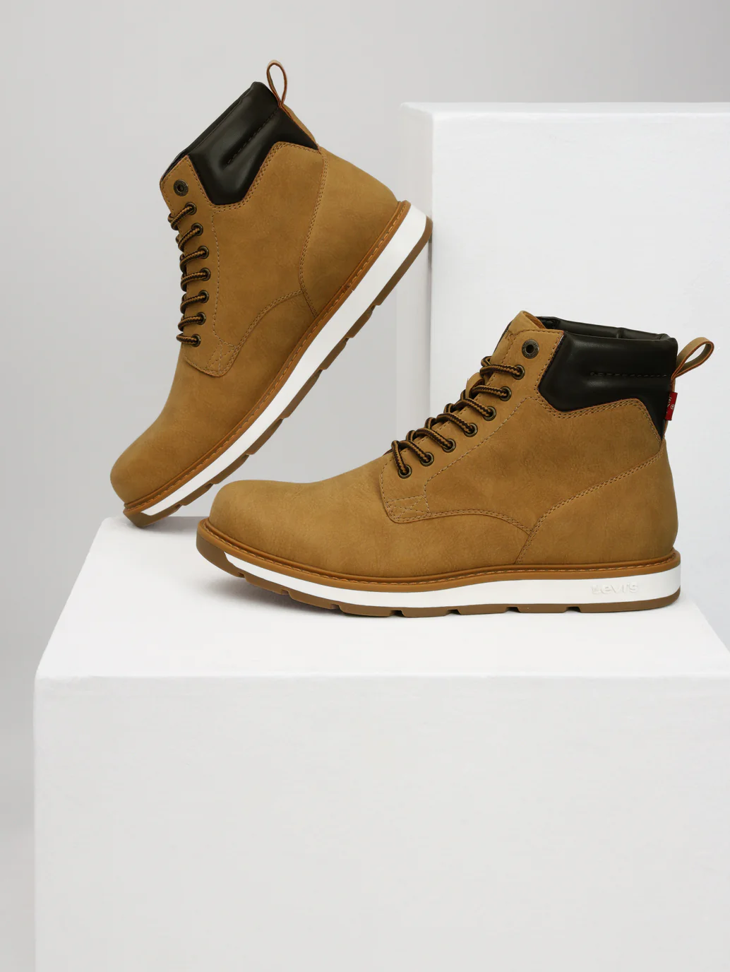 Men's Tan Solid Boots - Image 7