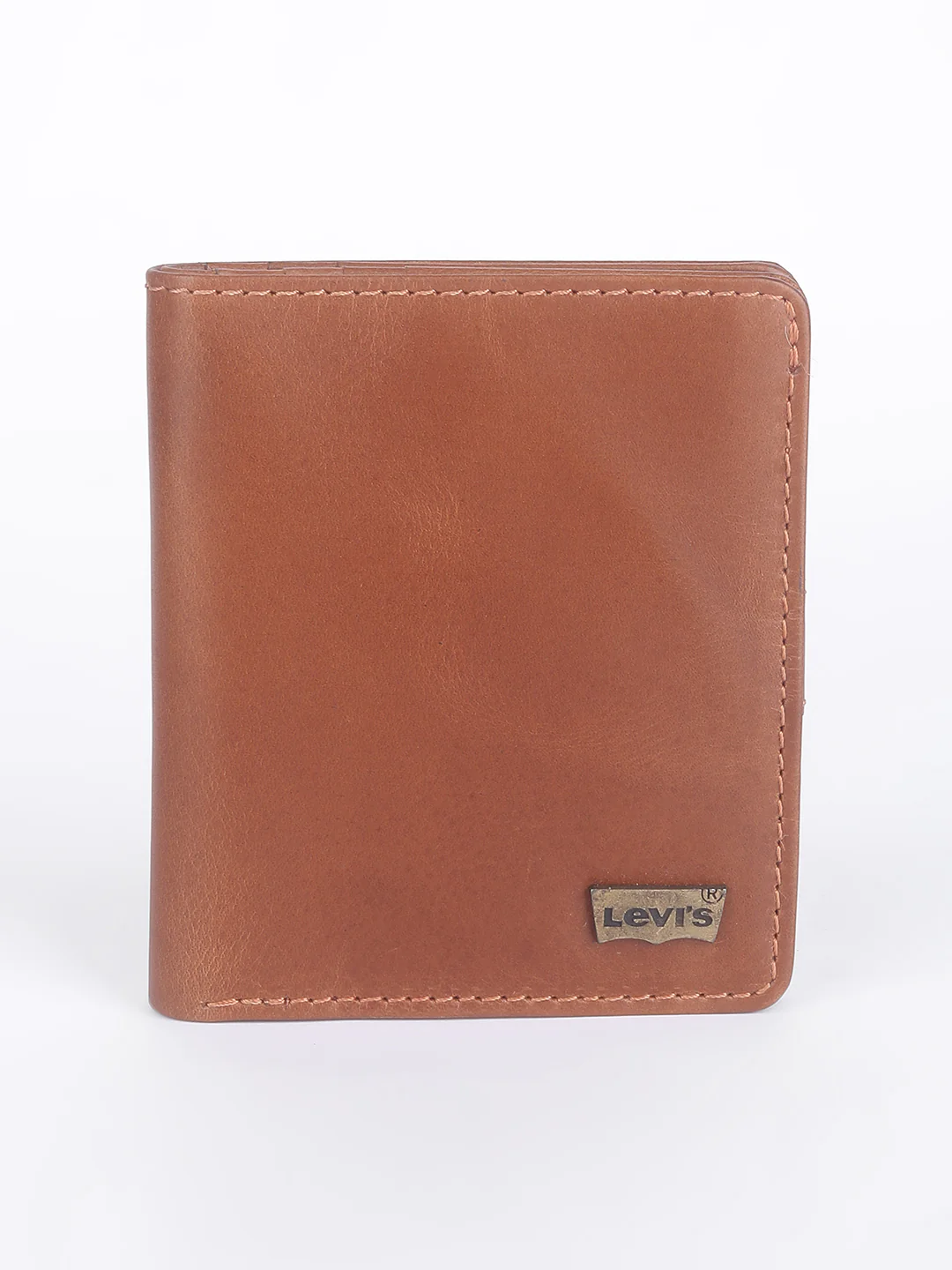 Men's Tan Solid Card Holder - Image 2