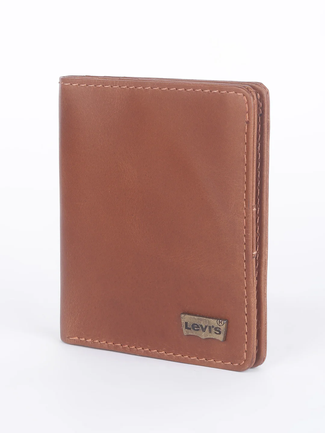 Men's Tan Solid Card Holder - Image 3