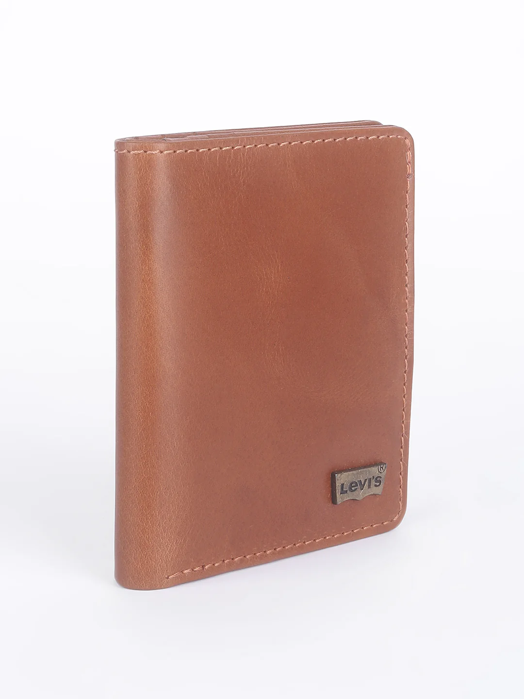 Men's Tan Solid Card Holder - Image 4