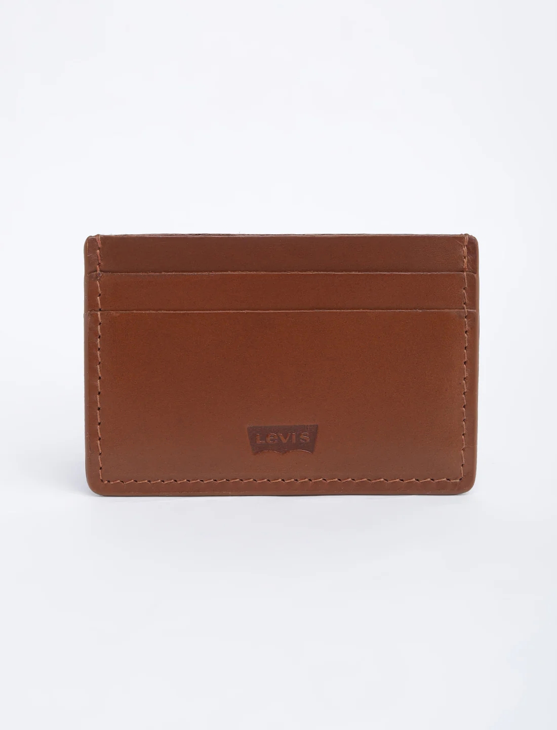 Men's Tan Solid Card Holder - Image 3