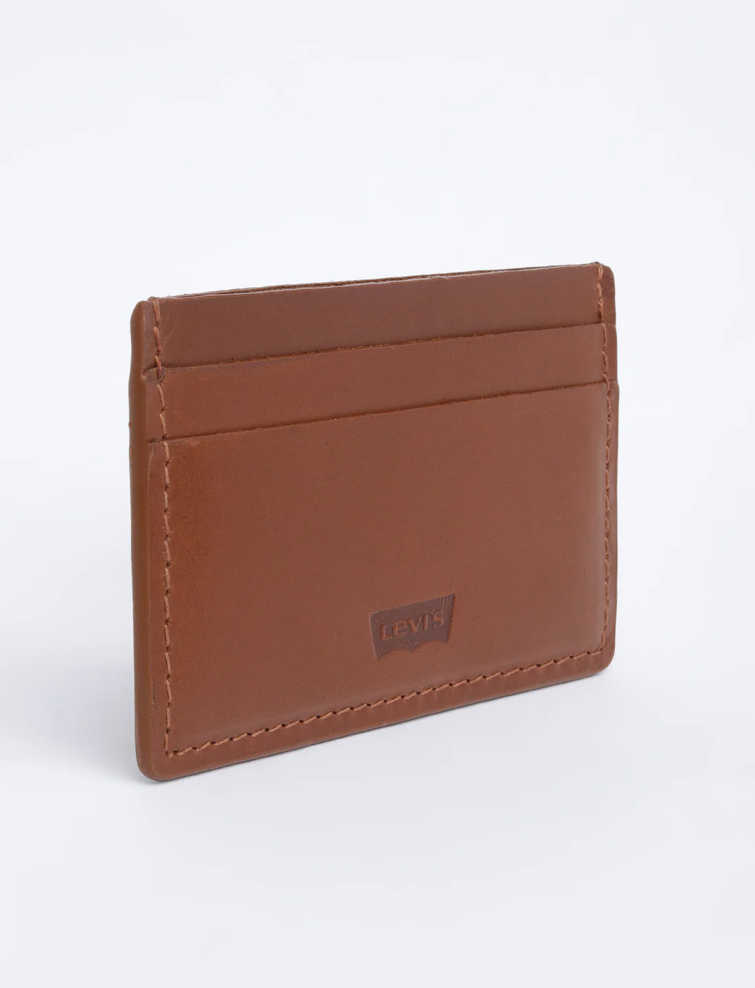 Men's Tan Solid Card Holder - Image 4