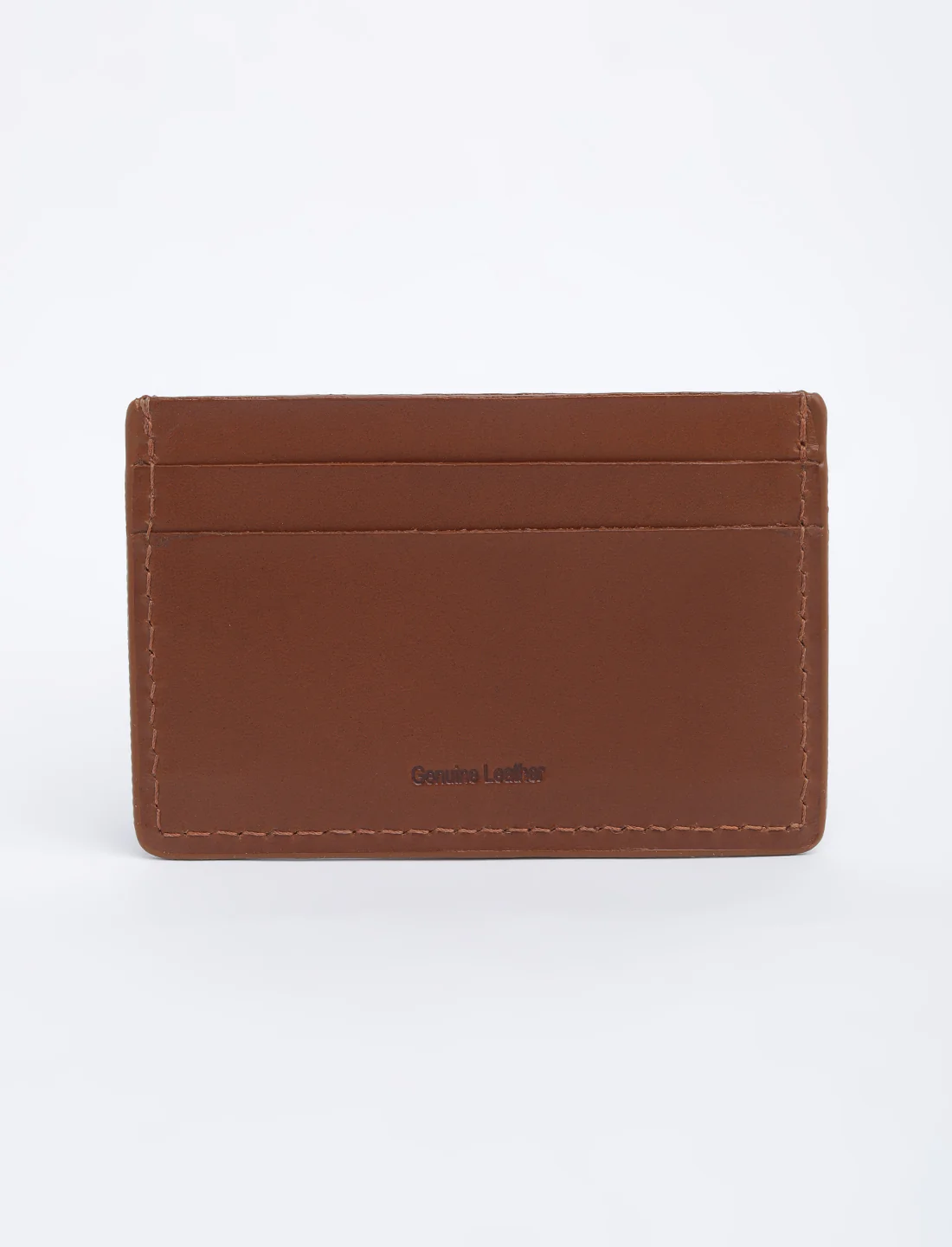 Men's Tan Solid Card Holder - Image 6