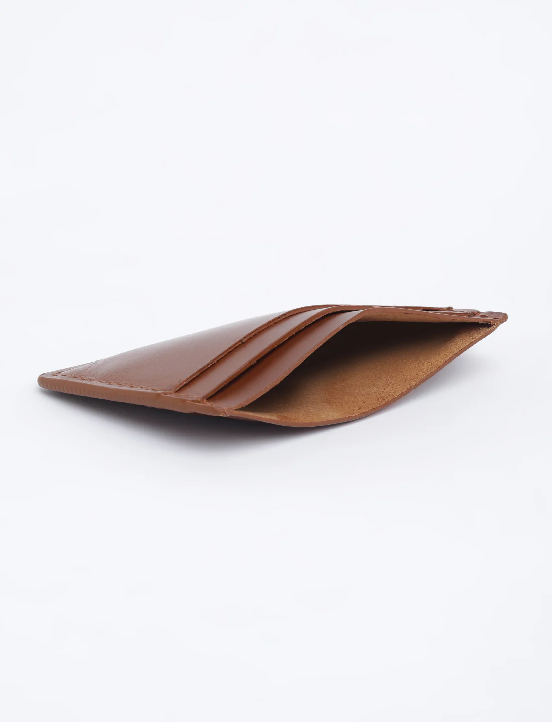 Men's Tan Solid Card Holder - Image 7