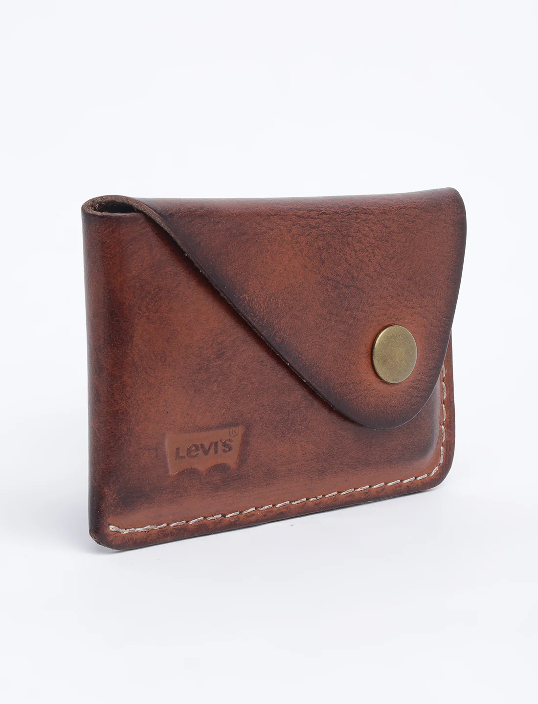 Men's Tan Solid Card Holder - Image 3