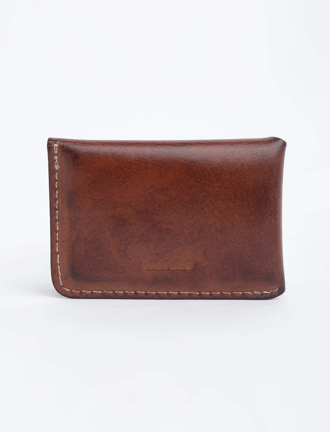 Men's Tan Solid Card Holder - Image 5