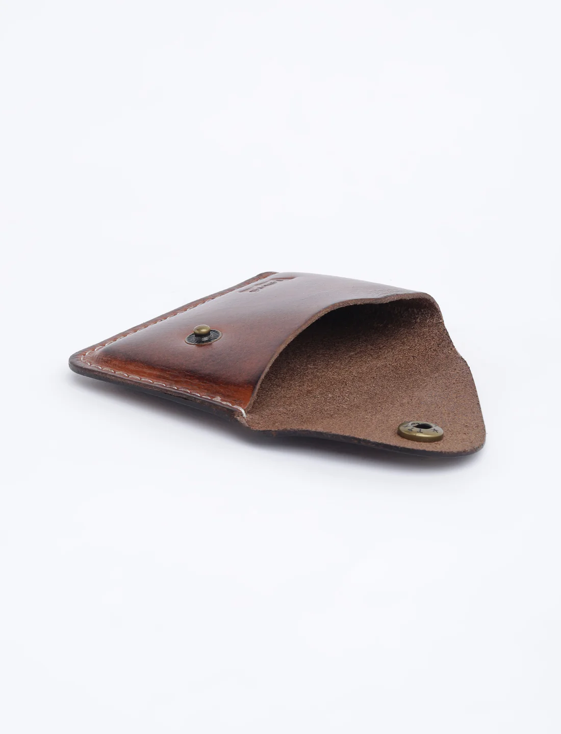 Men's Tan Solid Card Holder - Image 7