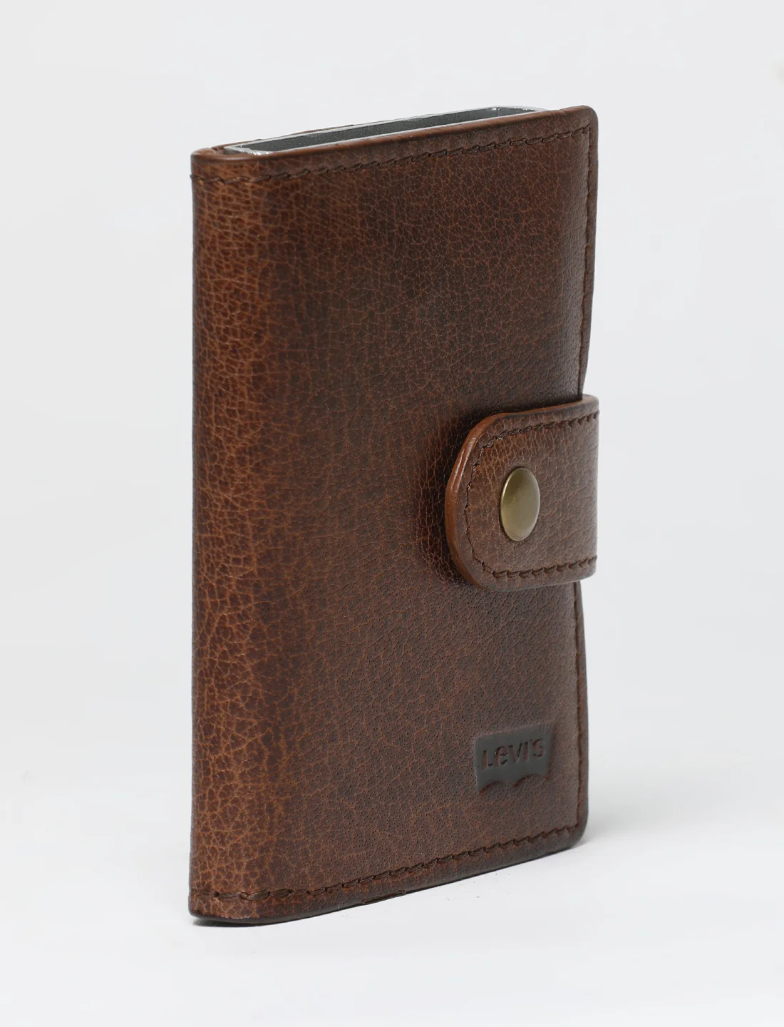 Men's Tan Solid Card Holder - Image 5