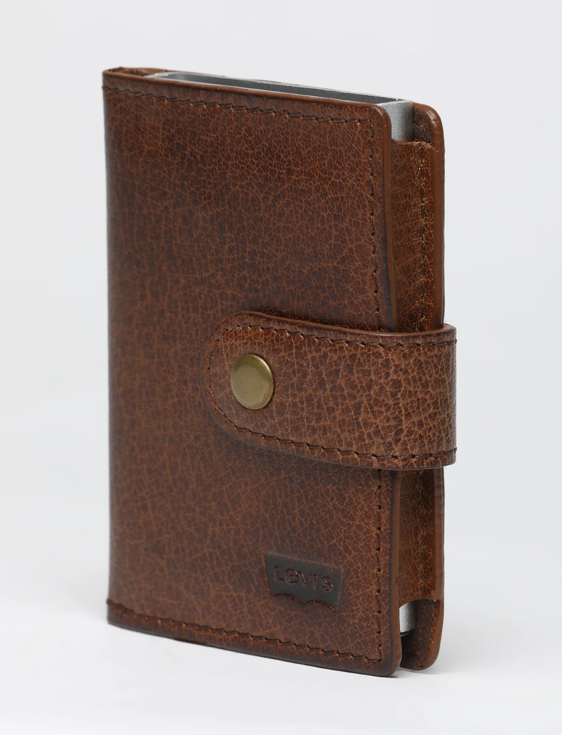 Men's Tan Solid Card Holder - Image 6