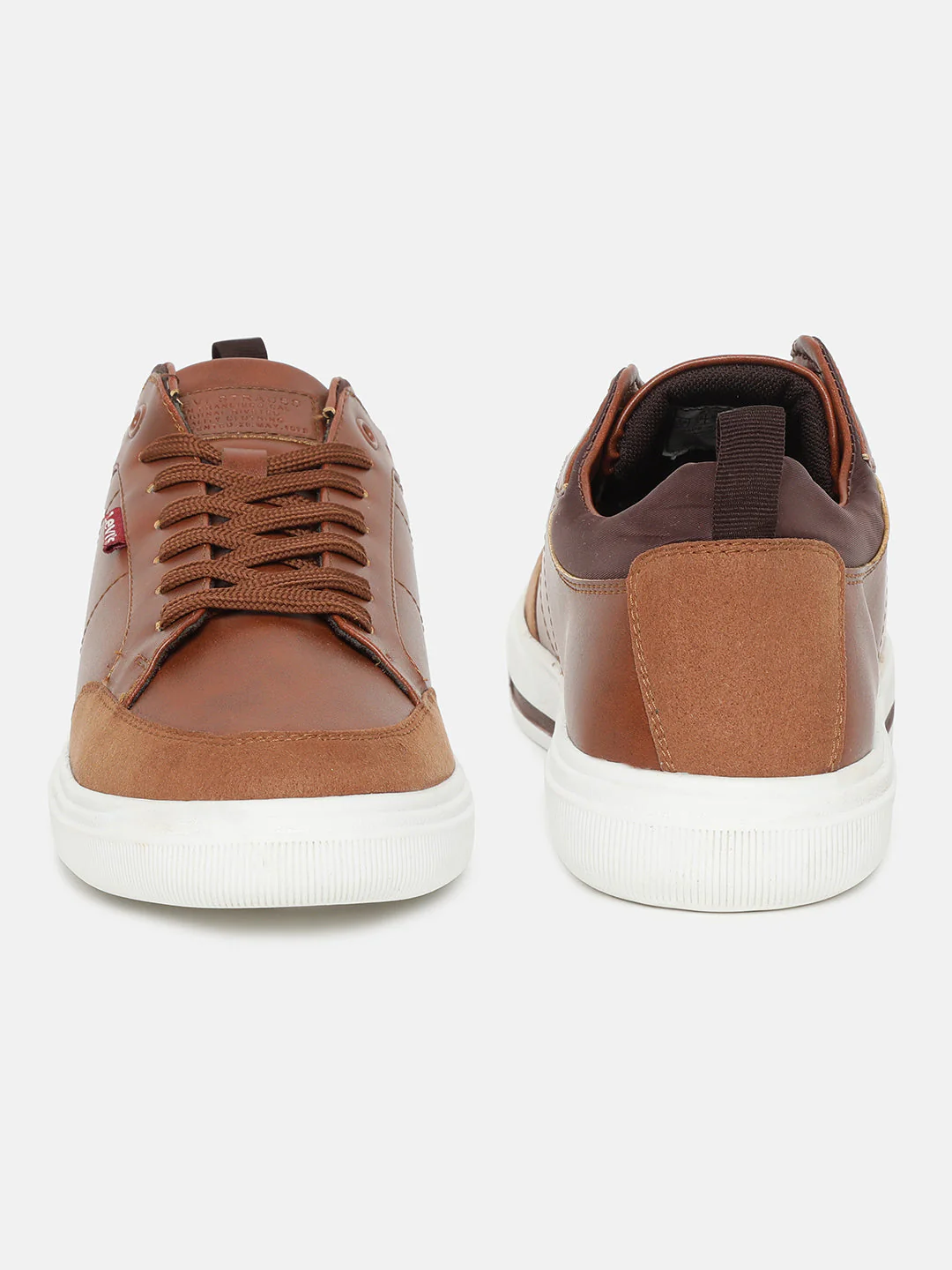 Men's Tan Solid Shoes - Image 3