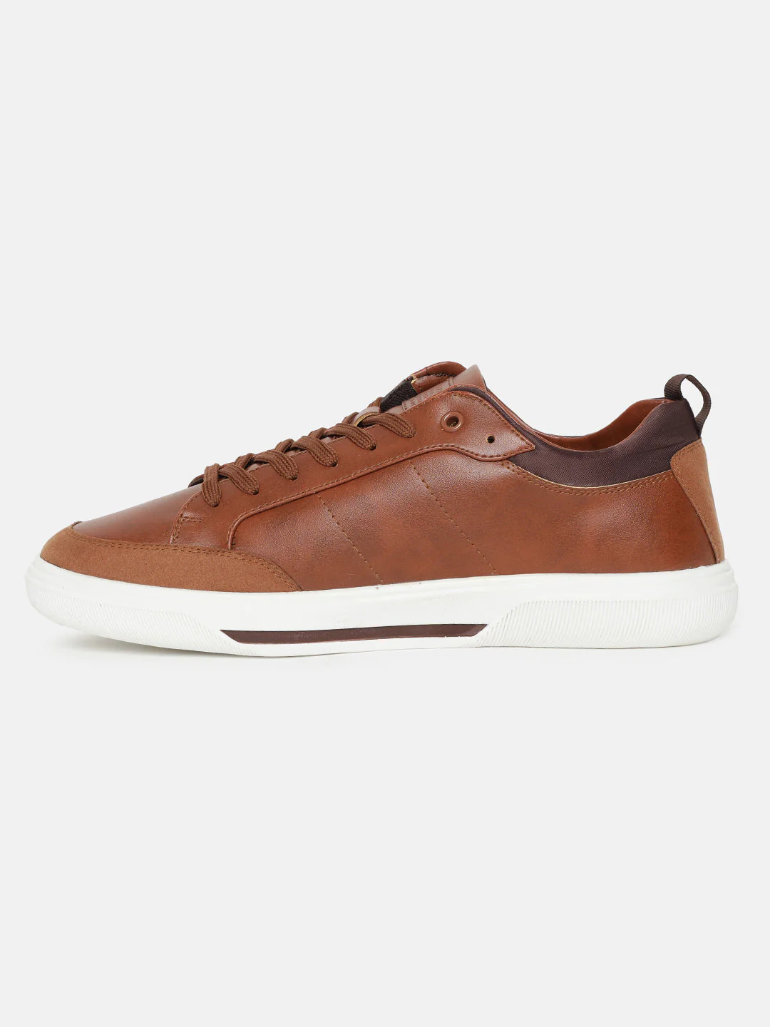 Men's Tan Solid Shoes - Image 4