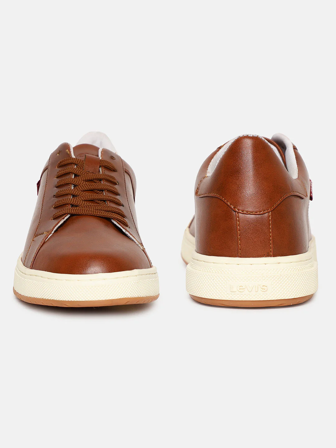 Men's Tan Solid Shoes - Image 3