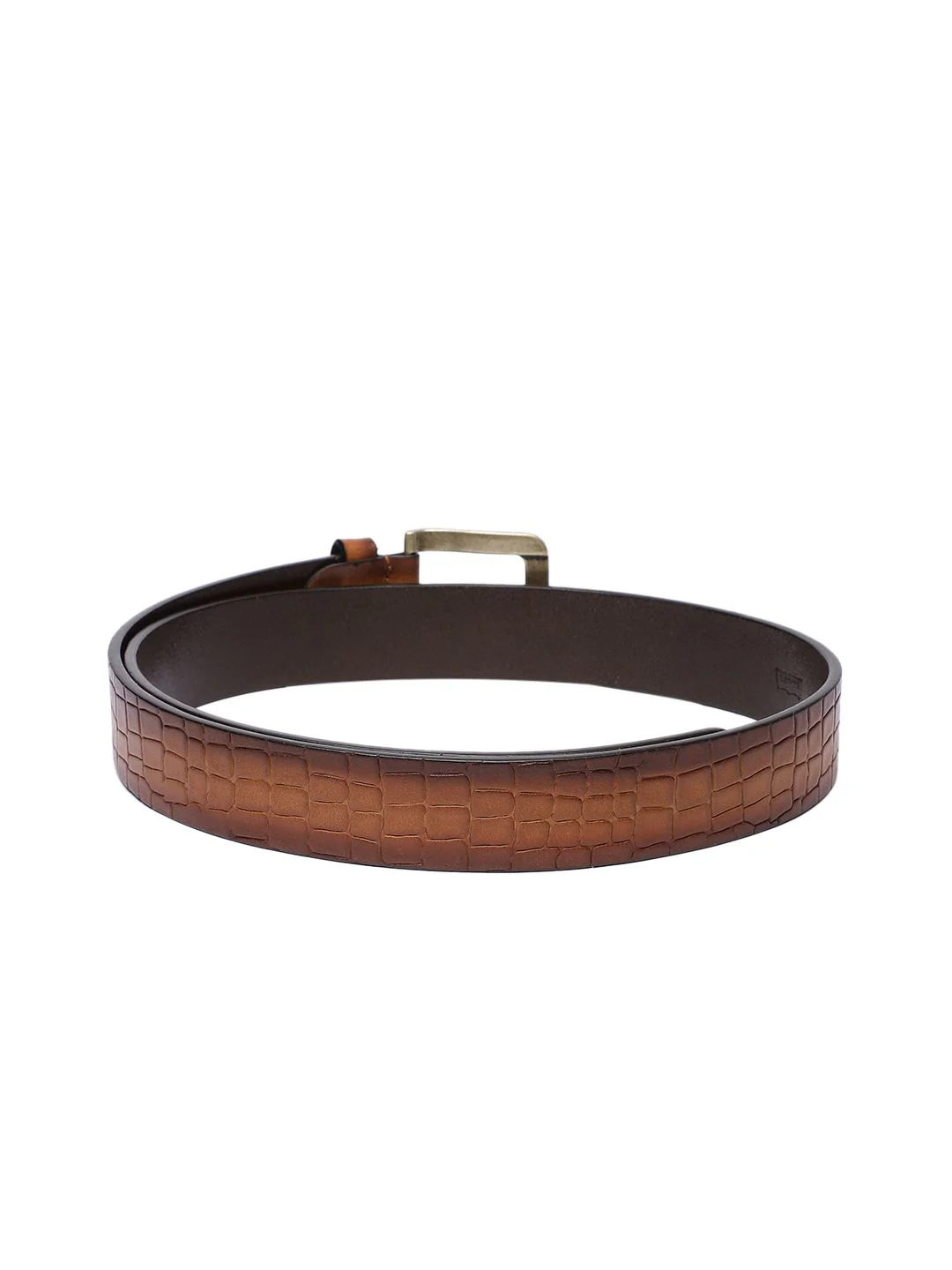 Men's Tan Textured Belt - Image 3
