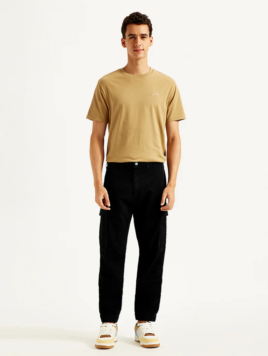 Men's Tapered Black Utility Cargo Jogger - Image 3