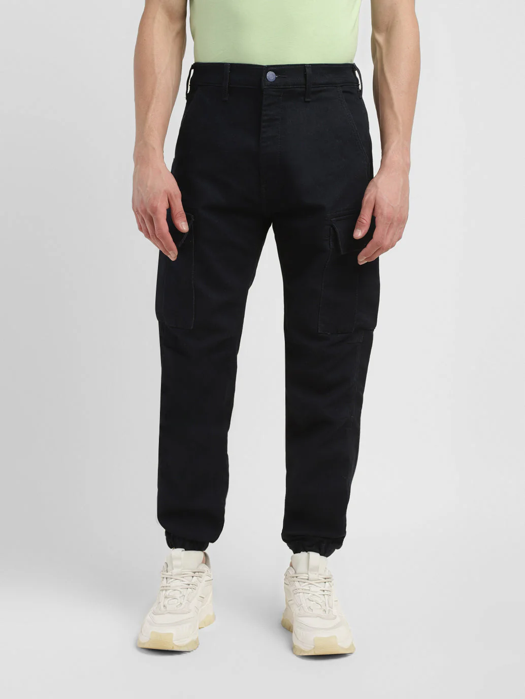 Men's Tapered Dark Indigo Joggers - Image 2