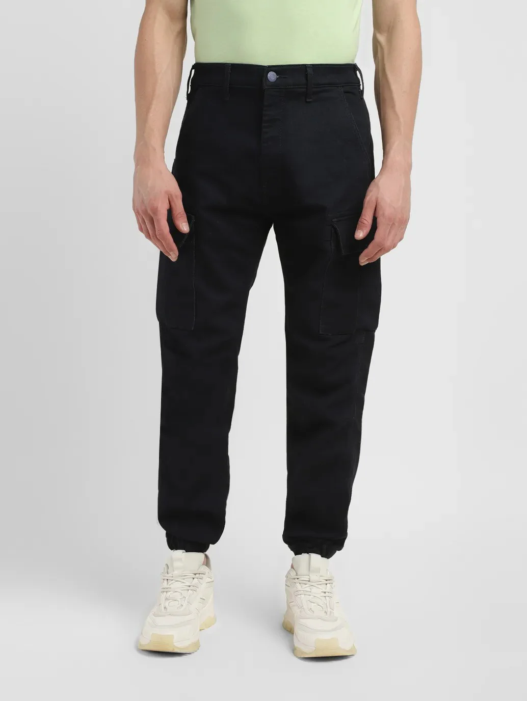 Men's Tapered Dark Indigo Joggers - Image 7