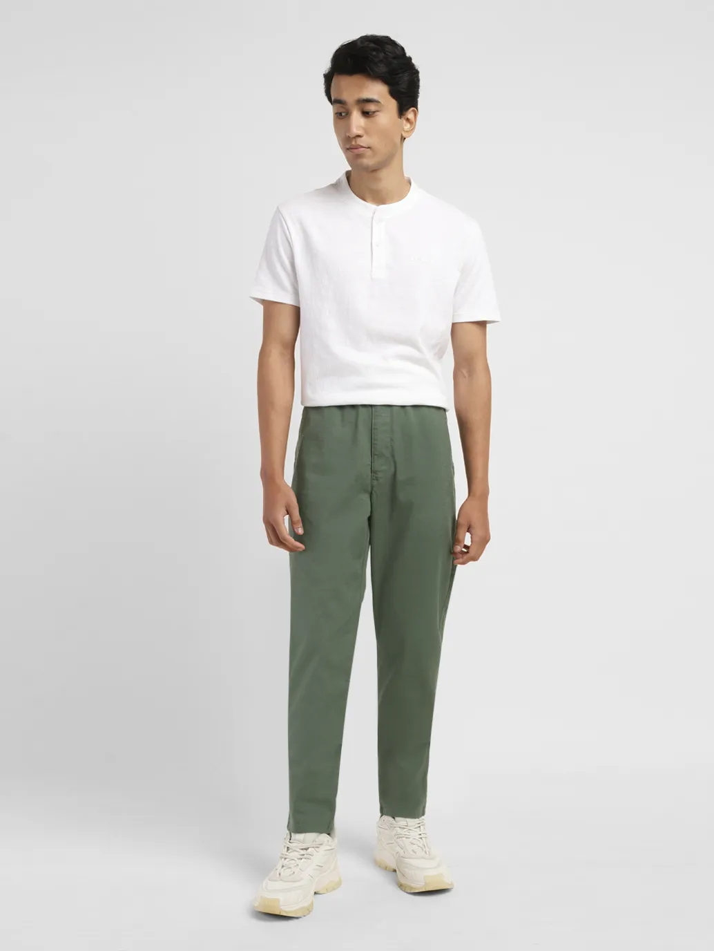 Men's Tapered Green Joggers - Image 7