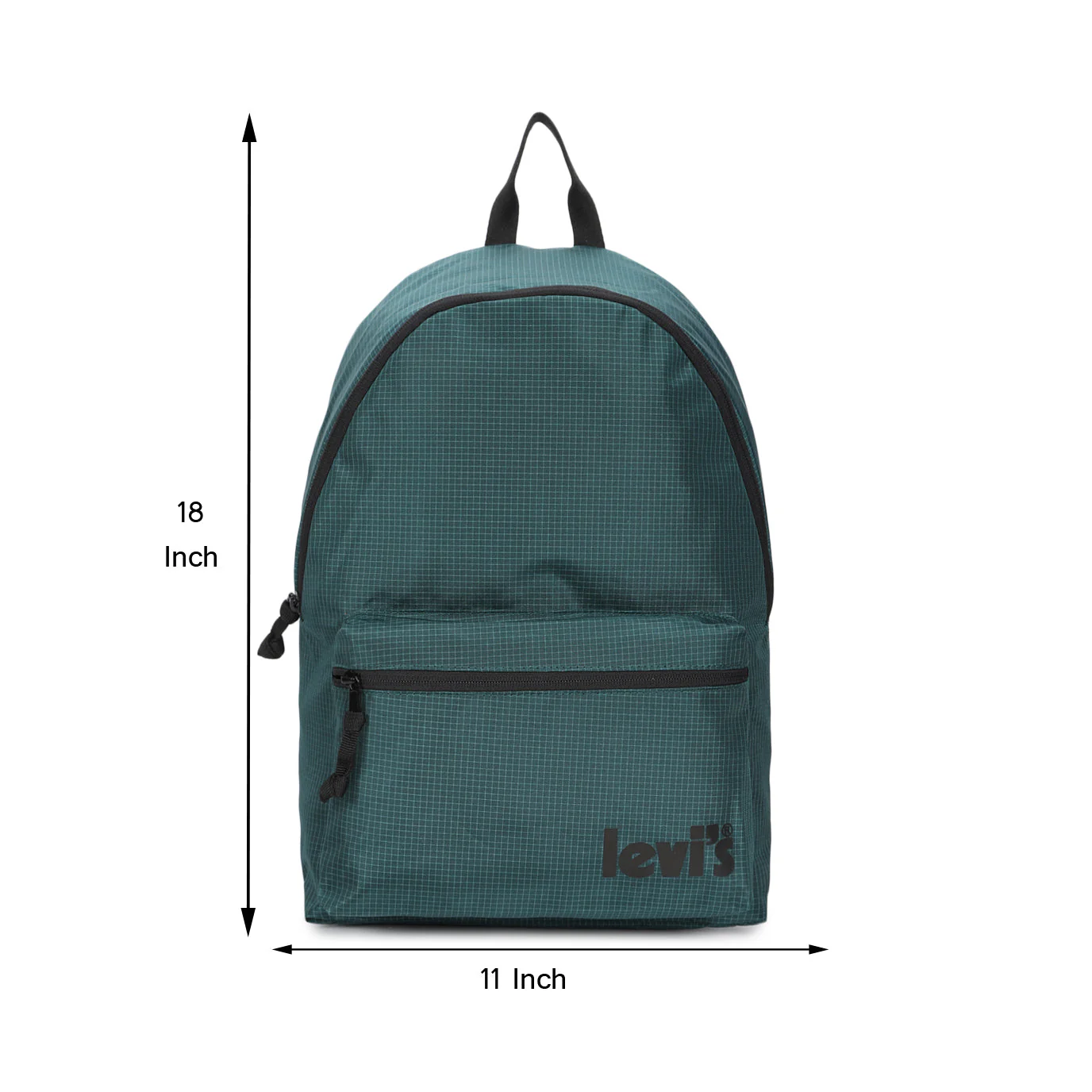 Men's Teal Green Solid Backpack - Image 6
