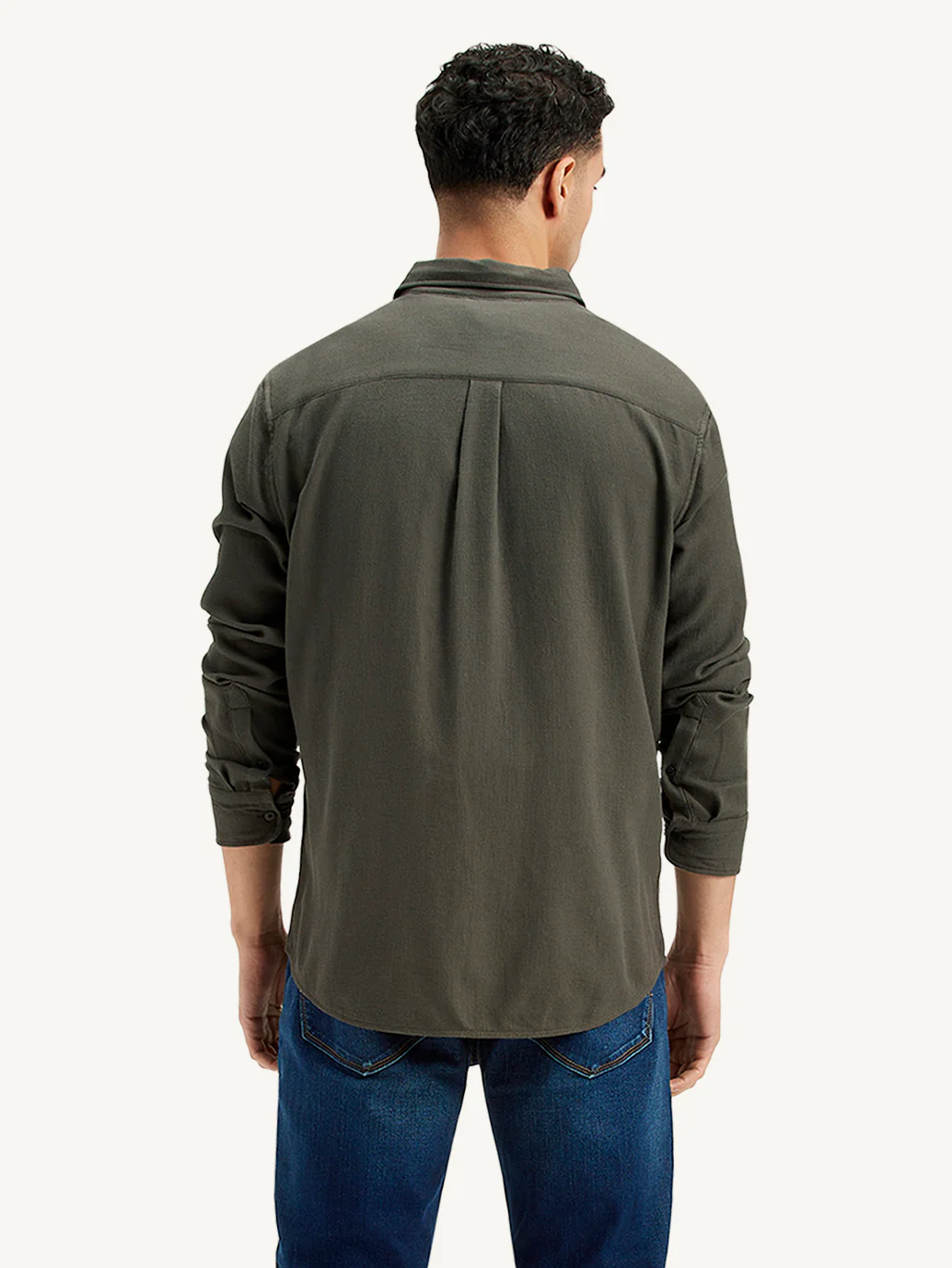 Men's Textured Slim Fit Shirt - Image 3