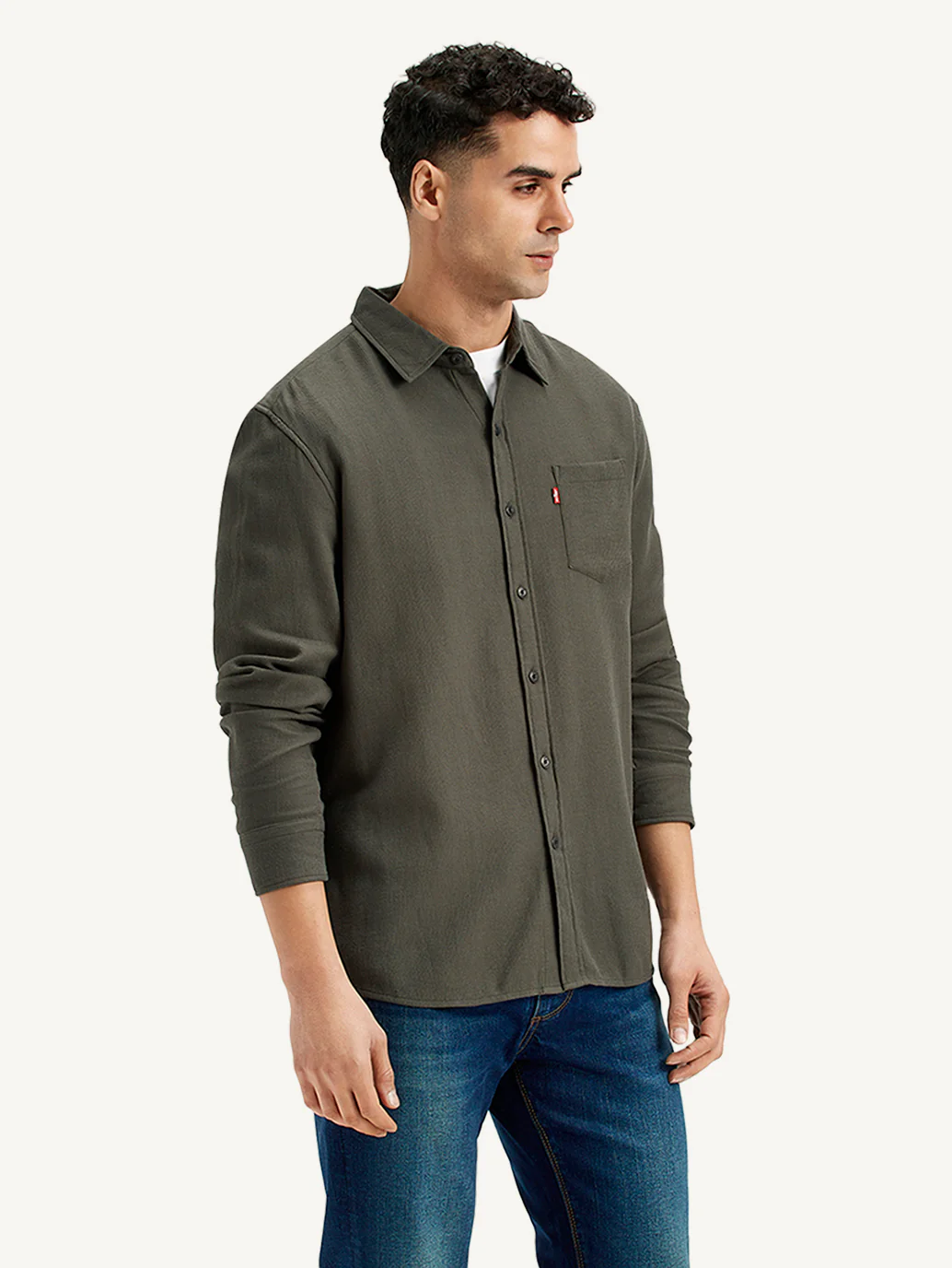 Men's Textured Slim Fit Shirt - Image 5
