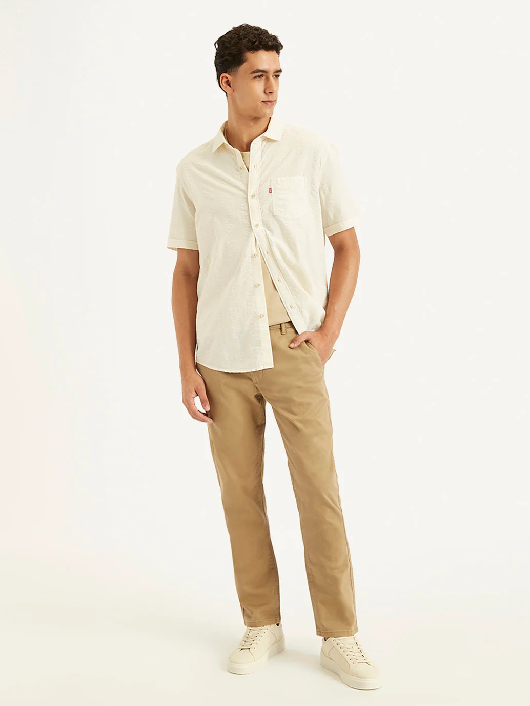 Men's Textured Slim Fit Shirt