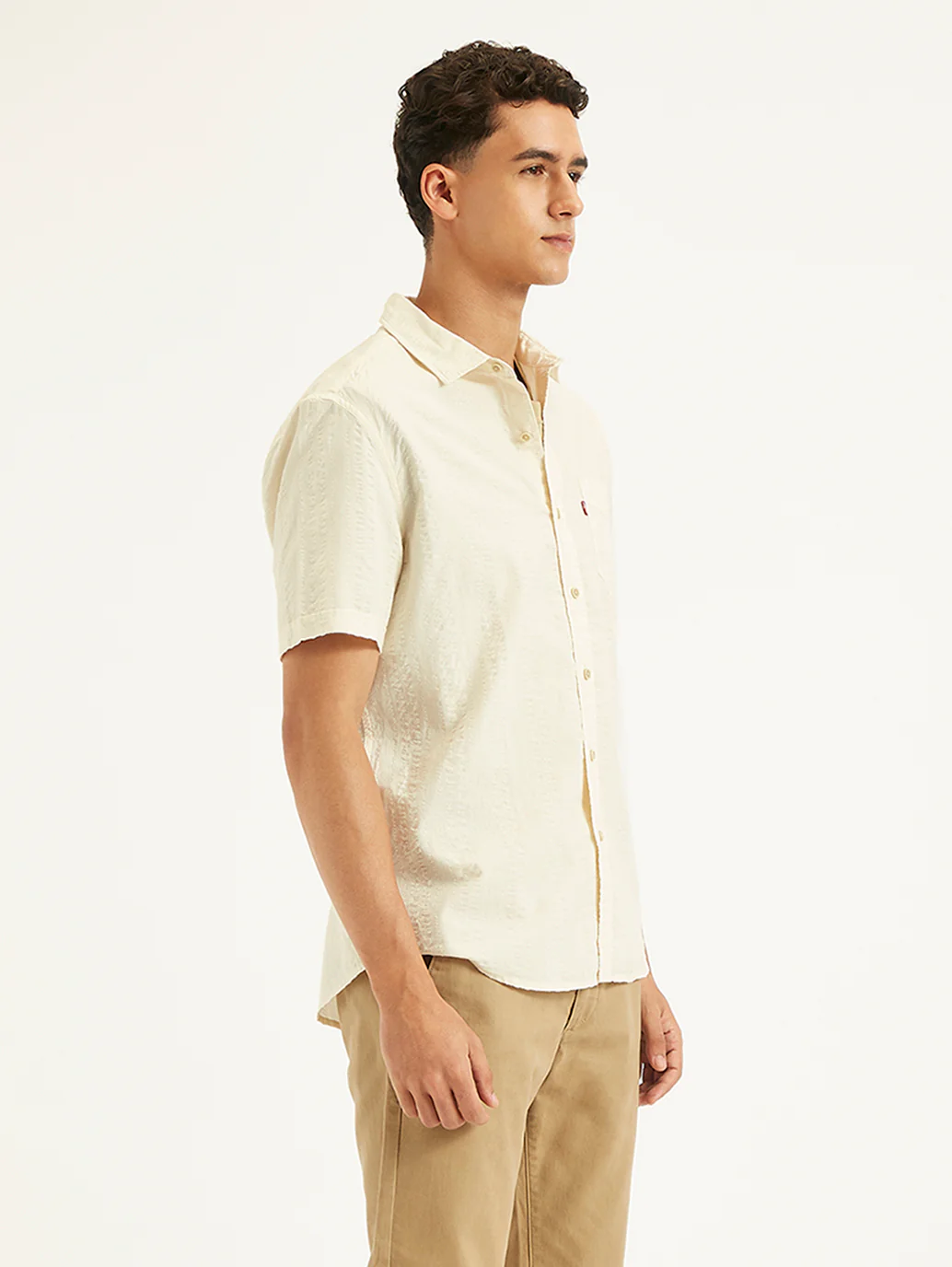 Men's Textured Slim Fit Shirt - Image 2